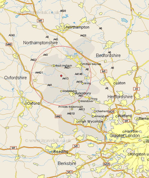 Addington Buckinghamshire Map