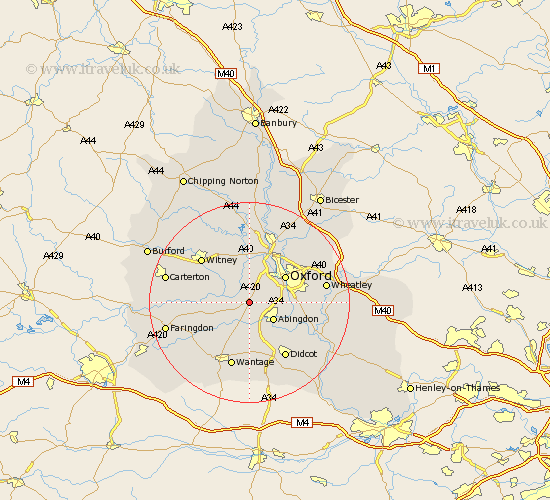 Appleton Oxfordshire Map