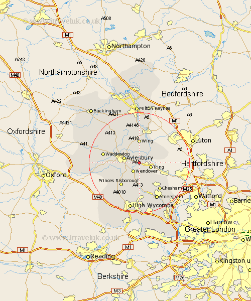 Aston Clinton Buckinghamshire Map