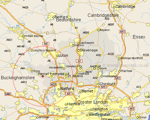 Berkhampstead Hertfordshire Map