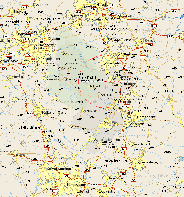 Brampton Derbyshire Map