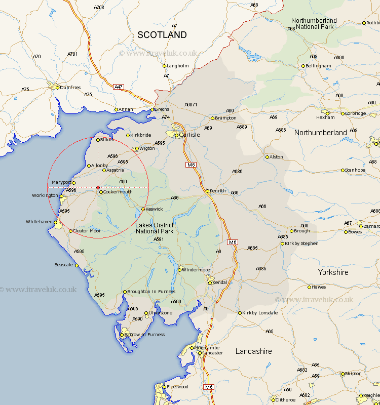 Bridekirk Cumbria Map