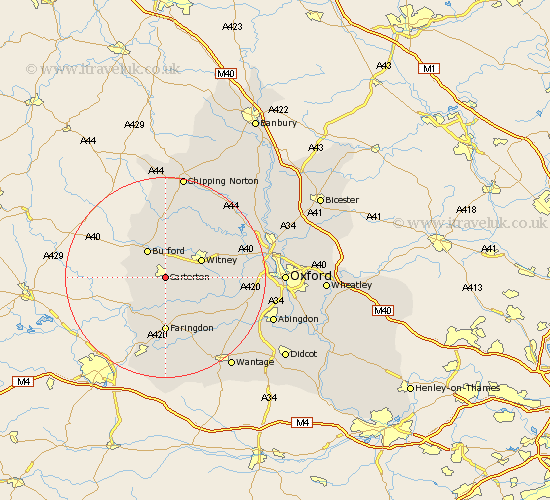 Carterton Oxfordshire Map