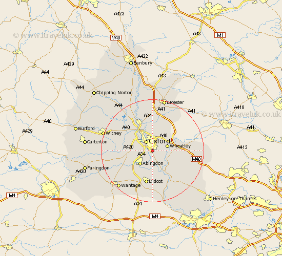Cowley Oxfordshire Map