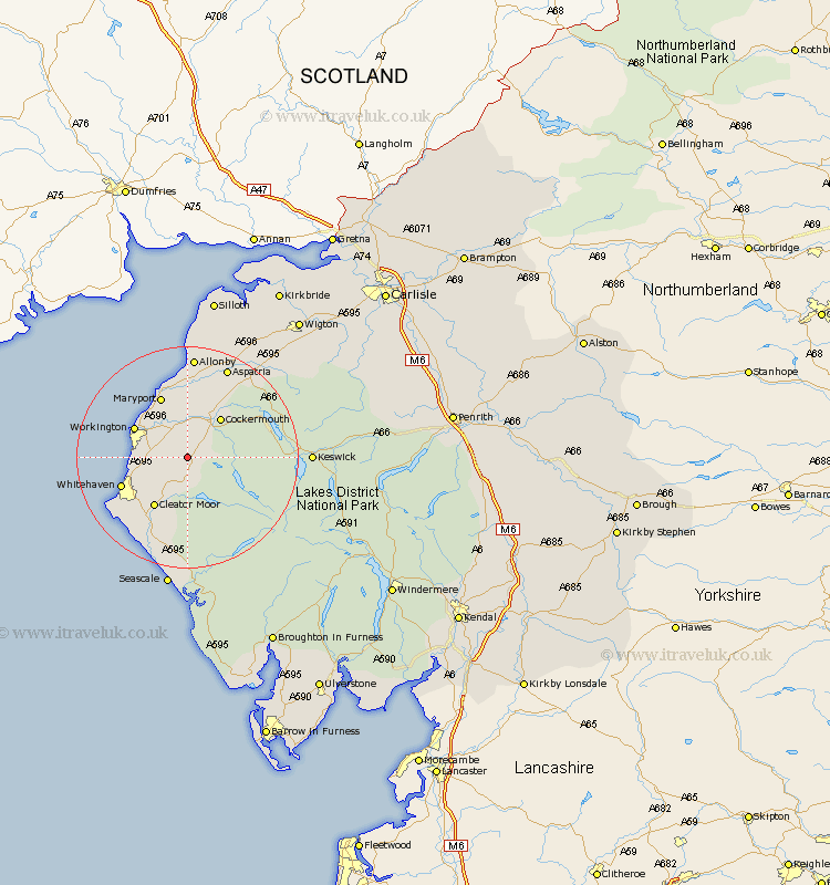 Dean Cumbria Map