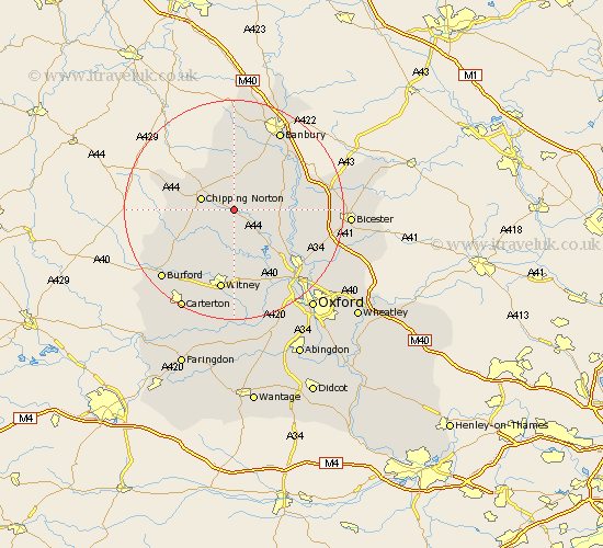 Enstone Oxfordshire Map
