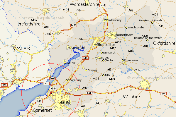 Hallen Gloucestershire Map