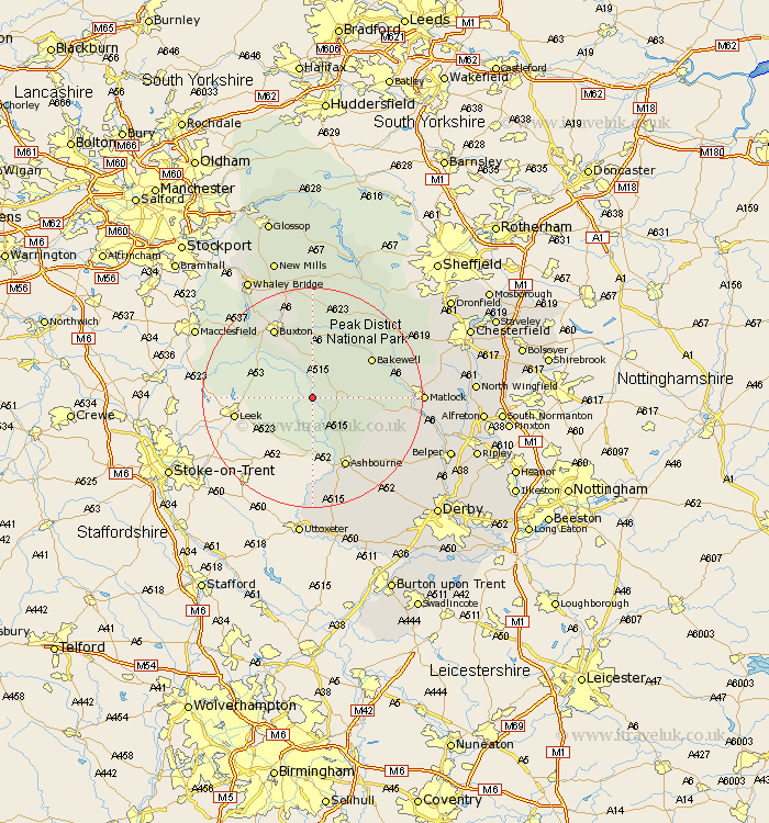 Hartington Derbyshire Map
