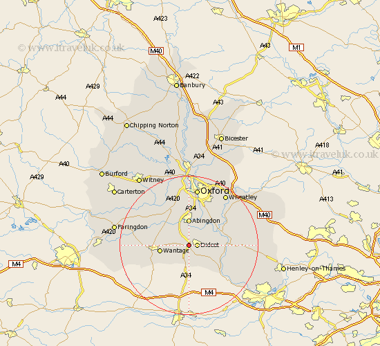 Harwell Oxfordshire Map