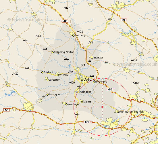 Henley Oxfordshire Map