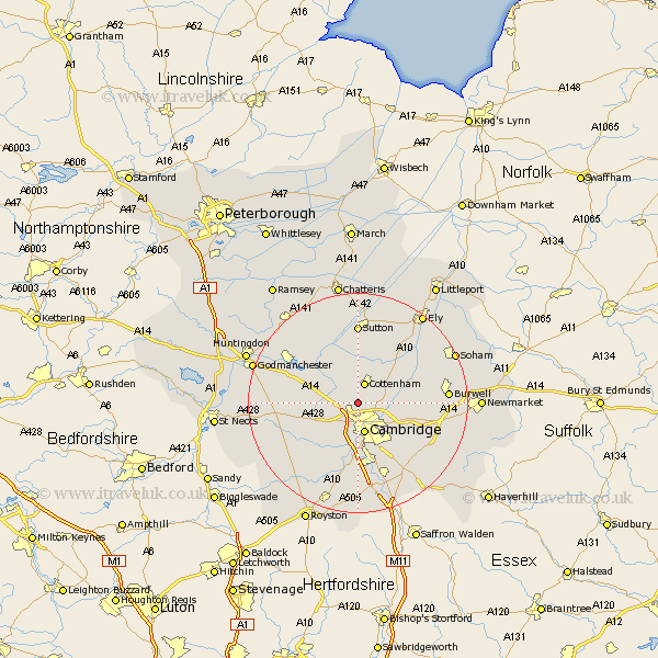 Histon Cambridgeshire Map