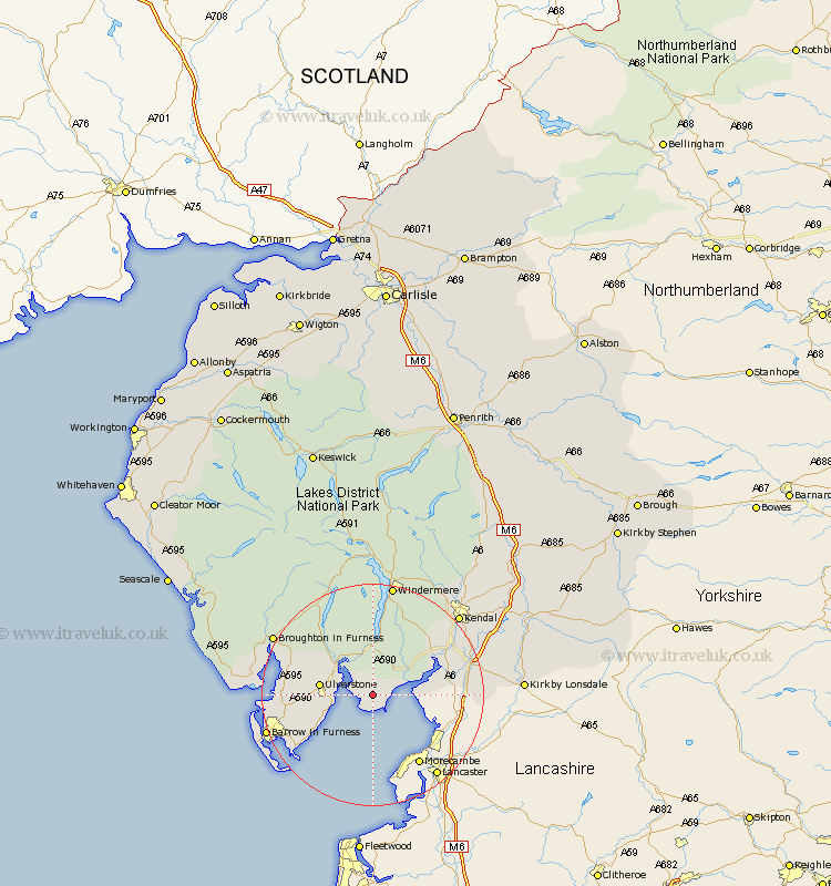 Holker Cumbria Map