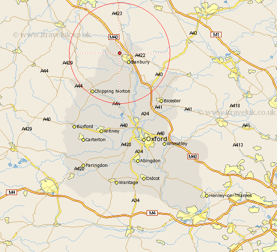 Horley Oxfordshire Map