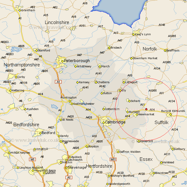 Kennett Cambridgeshire Map