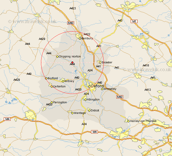 Kiddington Oxfordshire Map