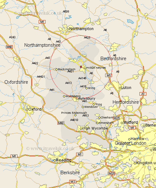 Loughton Buckinghamshire Map