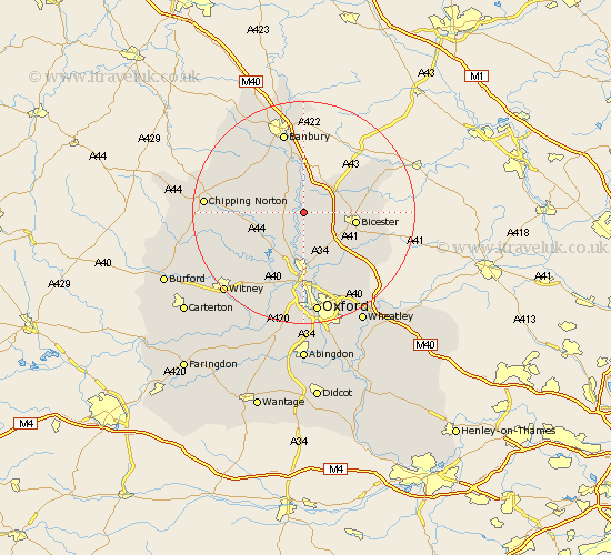 Lower Heyford Oxfordshire Map