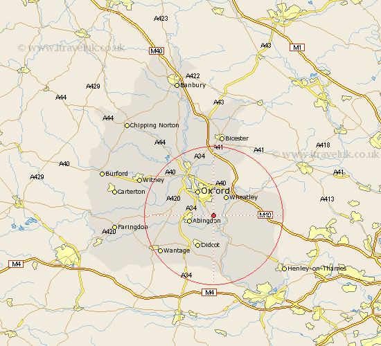 Marsh Baldon Oxfordshire Map