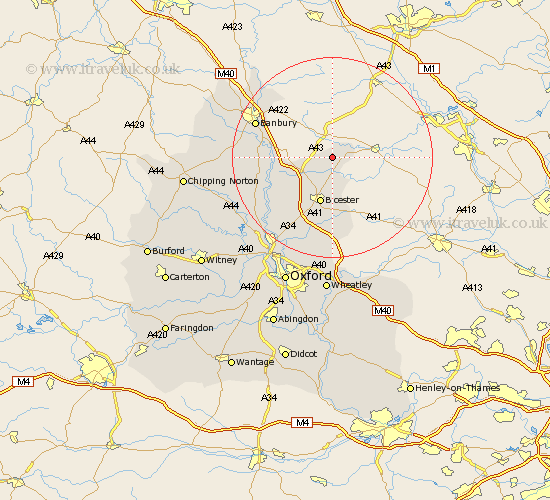 Mixbury Oxfordshire Map
