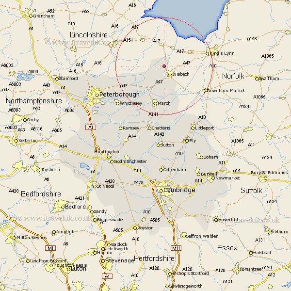 Newton Cambridgeshire Map