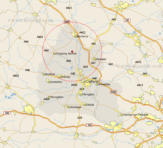 Over Worton Oxfordshire Map