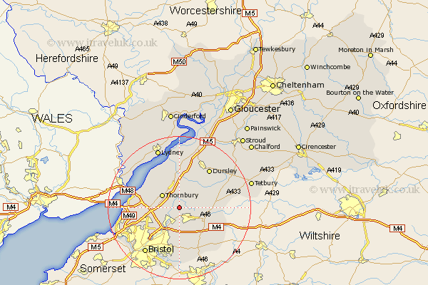 Rangeworthy Gloucestershire Map