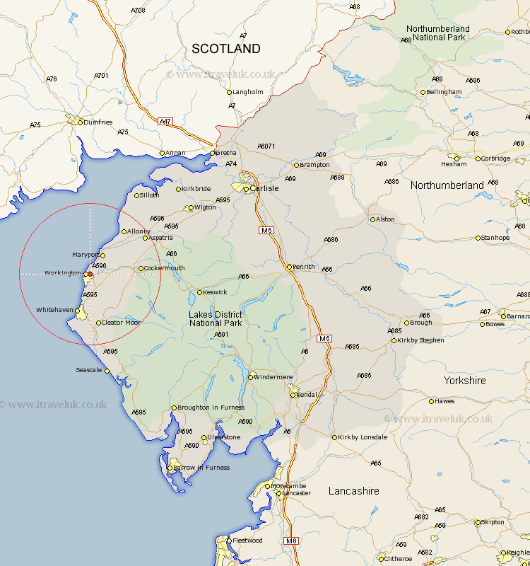 Siddick Cumbria Map