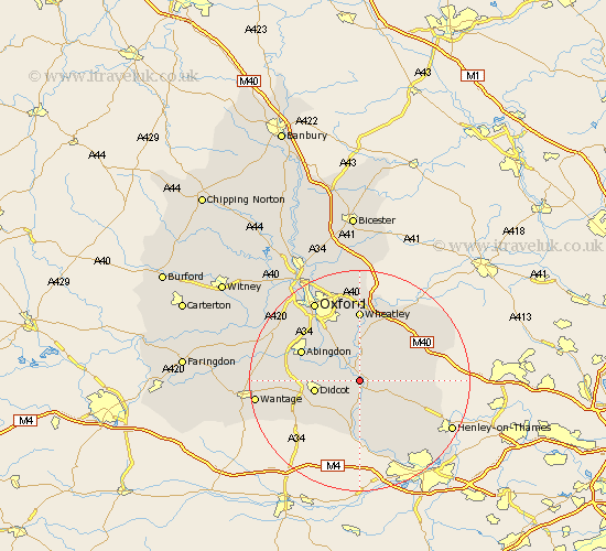 Warborough Oxfordshire Map