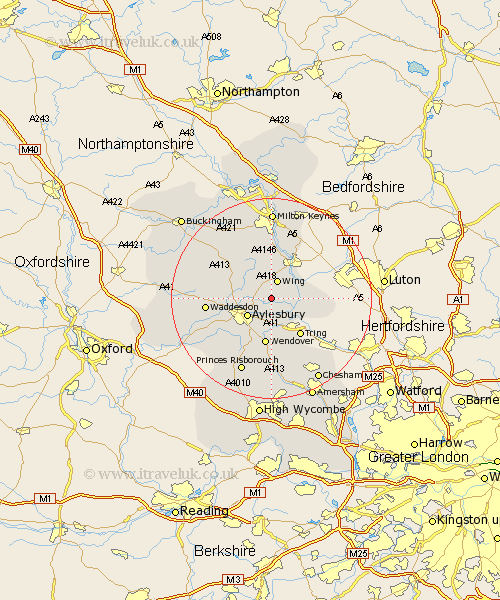 Wingrave Buckinghamshire Map
