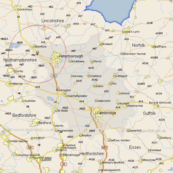 Wittering Cambridgeshire Map