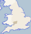 Map of Gloucestershire