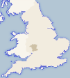Map of Worcestershire