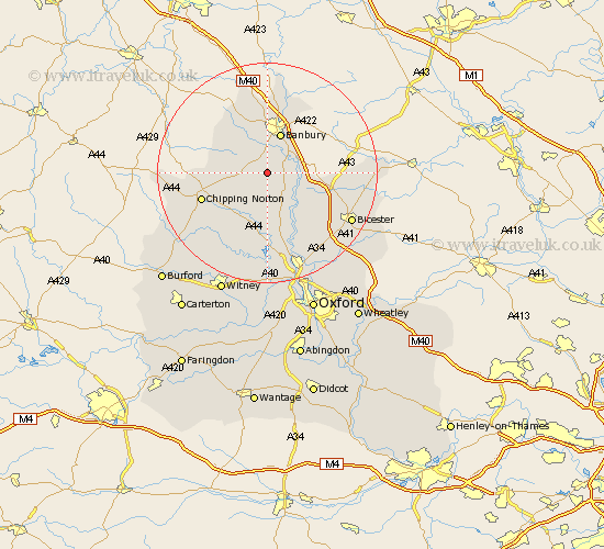Barford Saint John Oxfordshire Map