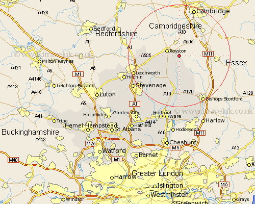 Barley Hertfordshire Map