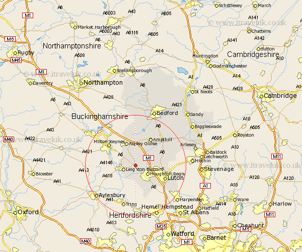 Battlesden Bedfordshire Map