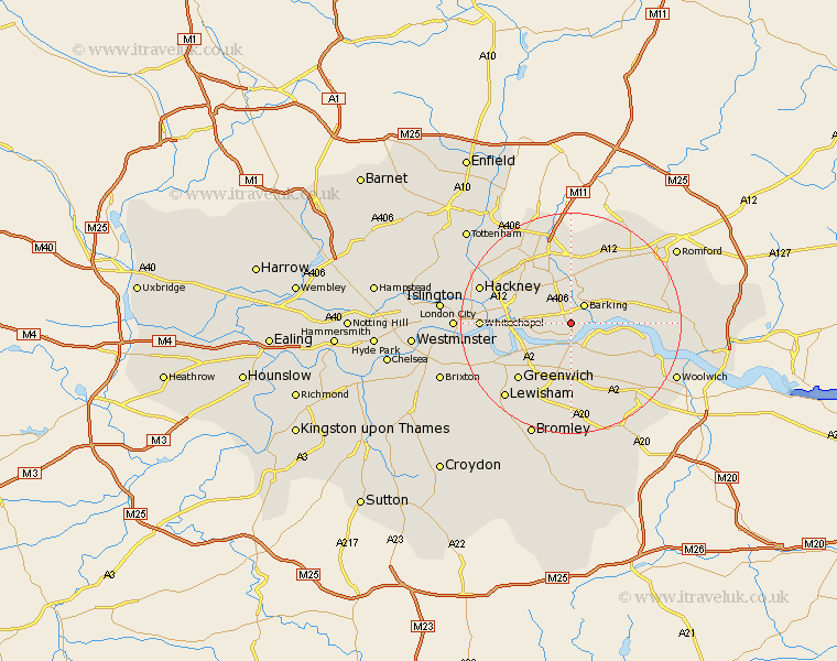 Beckton Greater London Map