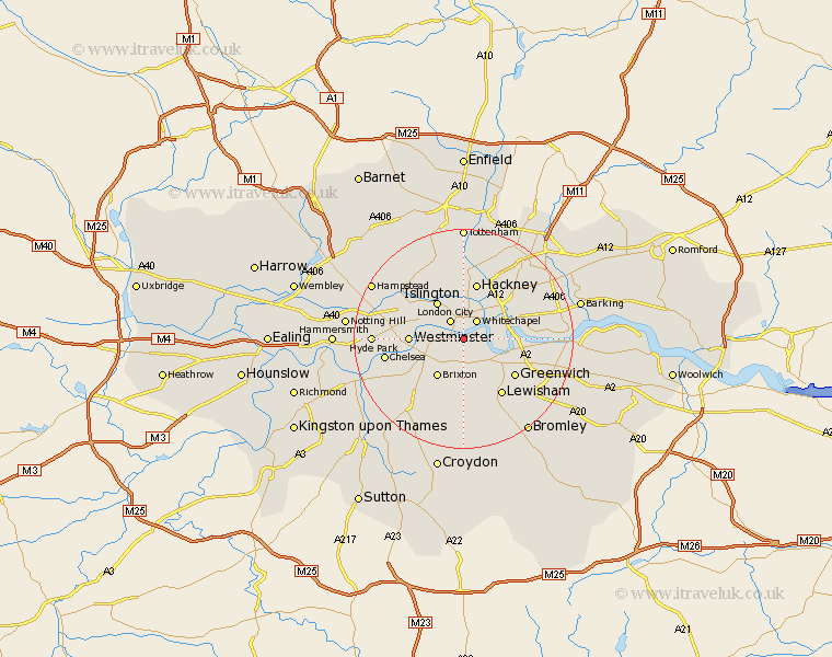 Bermondsey Greater London Map