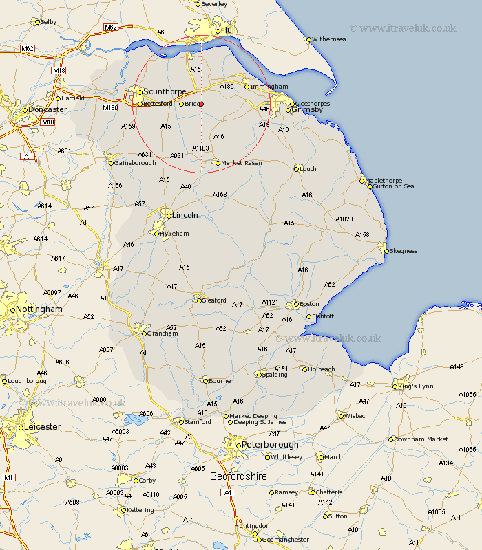 Bigby Lincolnshire Map