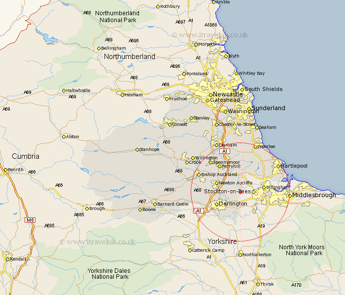 Bishopton Durham Map