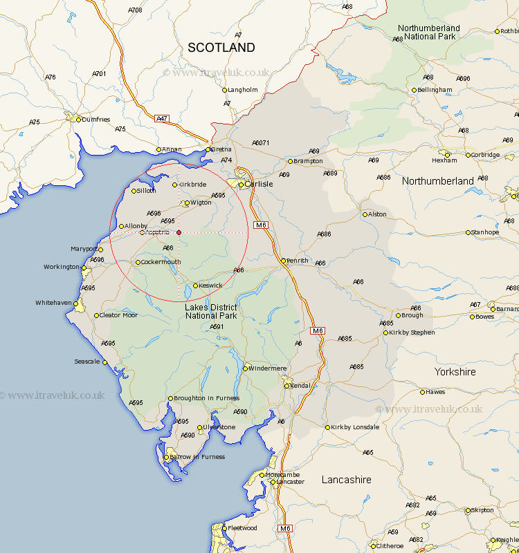 Boltongate Cumbria Map