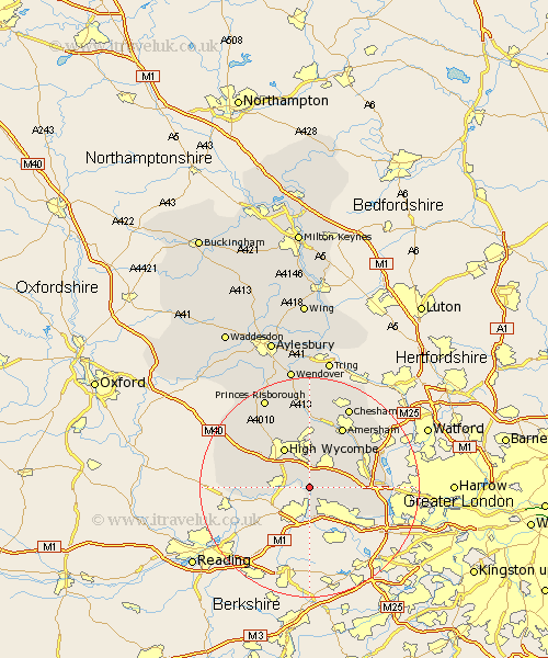 Bourne End Buckinghamshire Map