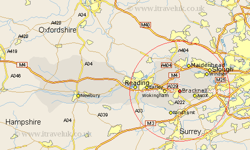 Bracknell Berkshire Map