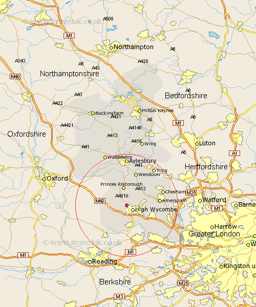 Bradenham Buckinghamshire Map