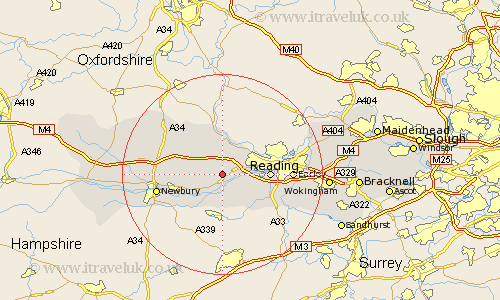Bradfield Berkshire Map
