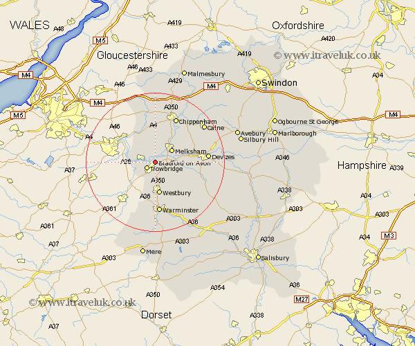 Bradford On Avon Wiltshire Map