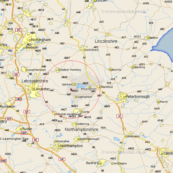Braunston Rutland Map