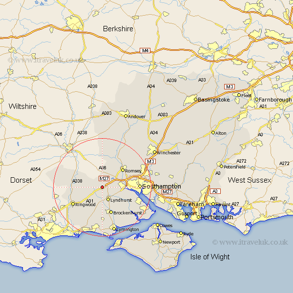 Brook Hampshire Map