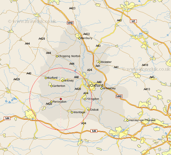 Buckland Oxfordshire Map