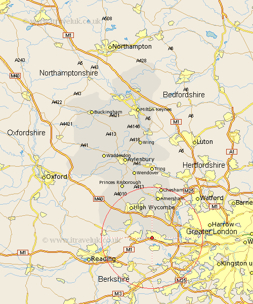 Burnham Buckinghamshire Map
