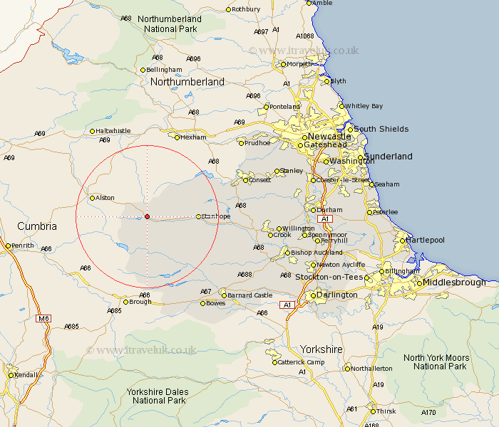 Burtree Ford Durham Map